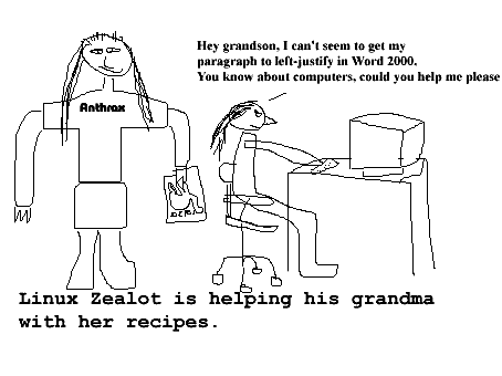 This is Linux Zealot, panel 2