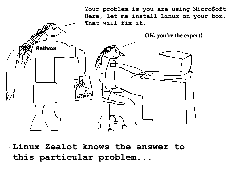 This is Linux Zealot, panel 3