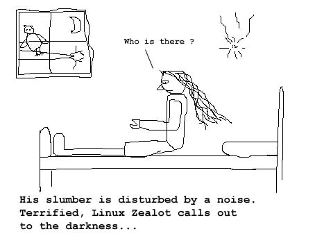 This is Linux Zealot, panel 3